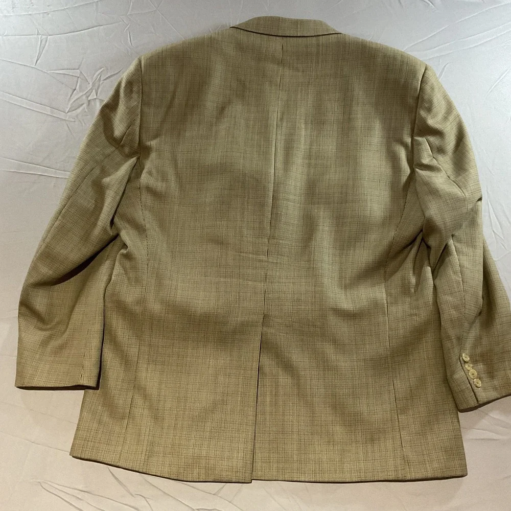 Lauren Ralph Lauren Men's 46R Tan Sport Coat Blazer Wool Silk USA Made
